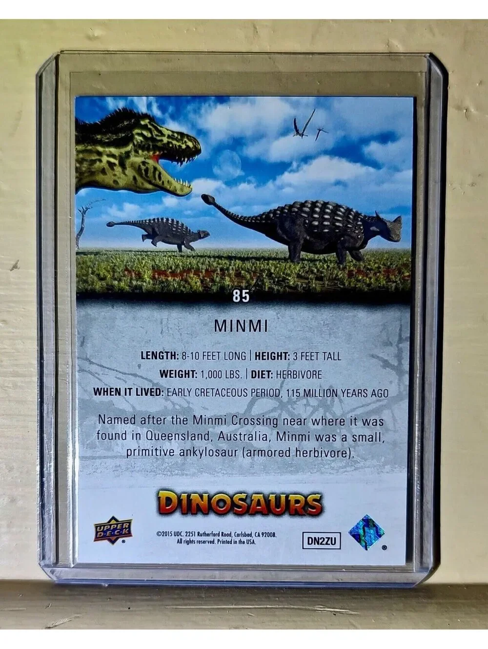 2015 Upper Deck Dinosaurs Minmi #85 Card